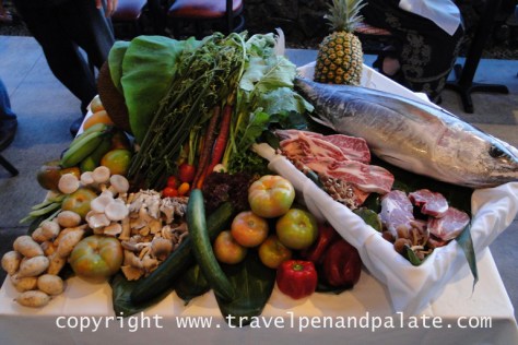 the abundance of Hawaii, at Sam Choy Kai Lanai, Kona, Hi