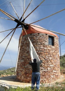 Ionnis Trinas & his windmill, Sifnos island