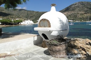a community wood fired oven in Vathi, Sifnos, Greece