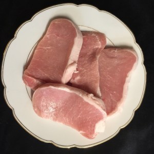 1/2" thick boneless pork chops