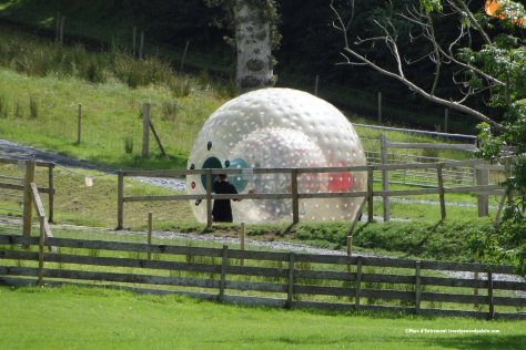 zorbing, Westport House, Ireland