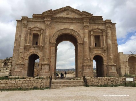 Triumphal Arch of Hadrian, Jerash, Jordan