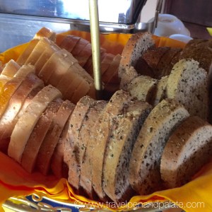 Gluten free bread at Hotel Cuna del Angel