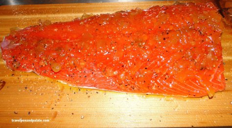 salmon ready for the grill