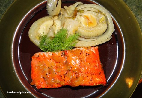 Cedar planked salmon & fennel