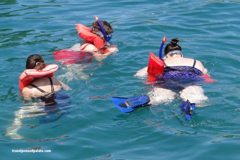 snorkling at Los Arcos Marine Park off the Acalli