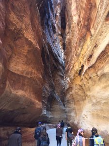 sandstone cliffs, Petra, Jordan