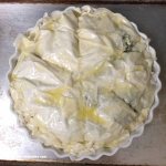 Spanakopita ready for baking