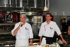 (left) Chef Thierry Blouet, (right) Chef Christian Krebs 