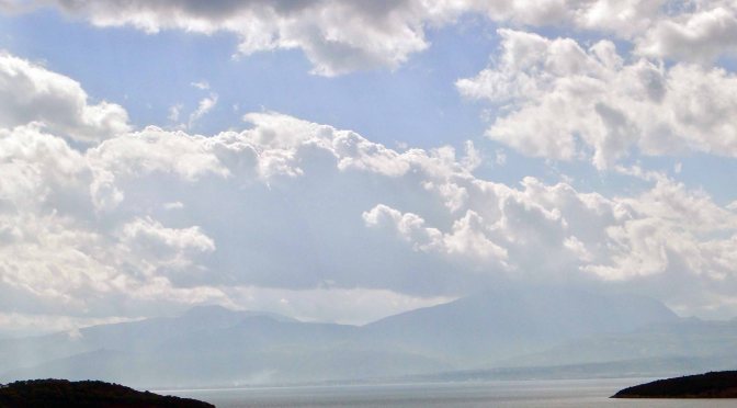 In the navel of the world, Delphi, Greece